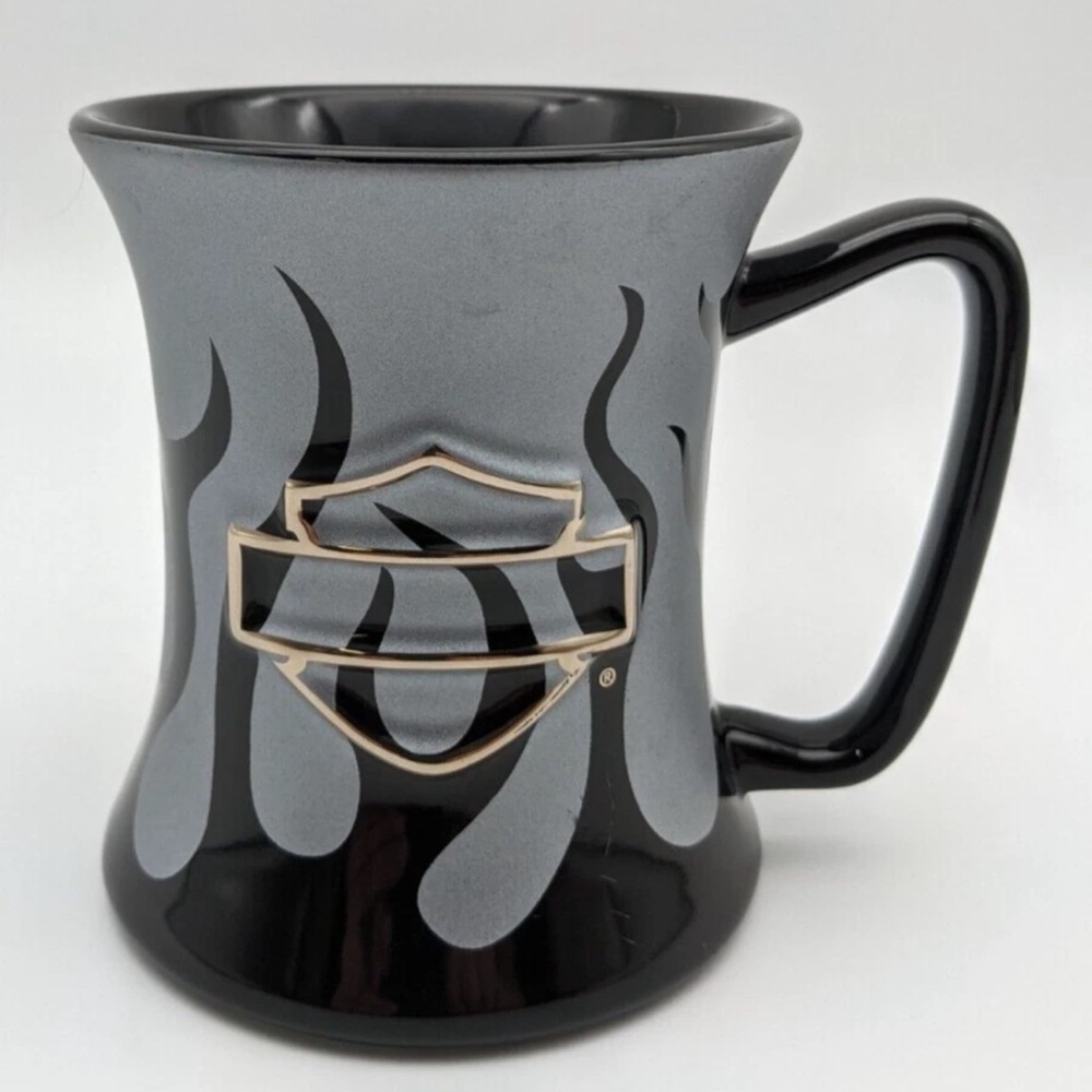 Harley Davidson Black & Silver Flame
Coffee Tea Mug Cup  grey5